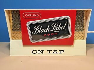 Vintage Carling Black Label Beer Lighted Cash Register Topper