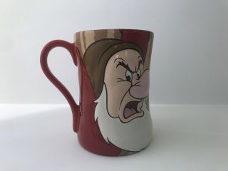 Disney Store Grumpy 3d Red Mug