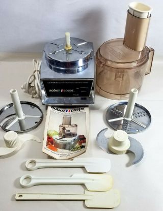 Vintage Robot Coupe Rc2b Food Processor Chrome Base Motor Unit Only