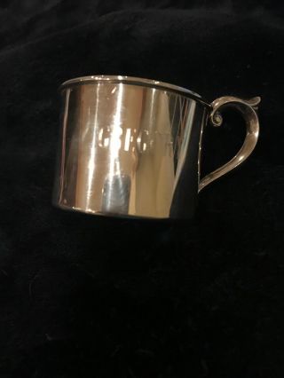 Newport Sterling Silver Baby Cup Etched “gregory”