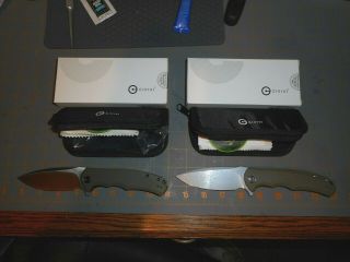 Civivi Praxis Liner Lock Knives Modified With Od Green G10 Scales