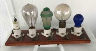 Vintage Central Scientific Co.  5 Light Bulb Electric Lamp ? Steampunk Interest
