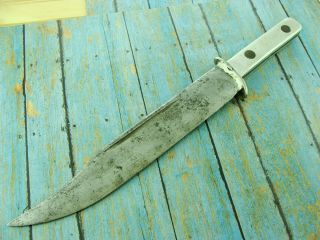 Big Vintage Ww2 Hand Made Trench Art Theater Combat Fighting Bowie Knife Knives