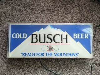 Busch Beer Lighted Sign / Light - Anheuser -