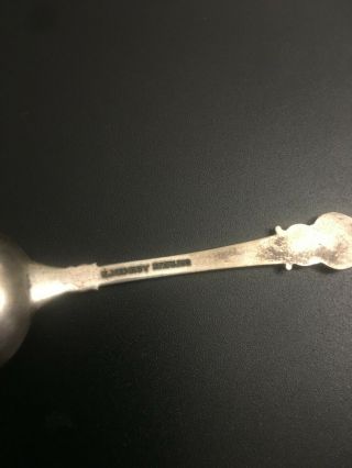 Early 1900s Antique Mormon Salt Lake Temple S.  Silver Spoon With The Angel Moroni 3