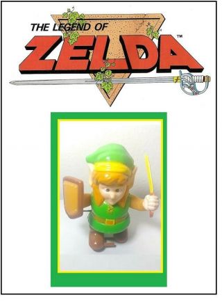 Legend Of Zelda Link Nintendo Nes Nasta 1989 Wind Up Vintage Rare Toy Figure N64