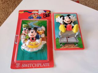 Disney Mickey Mouse Light Switch Covers Vintage