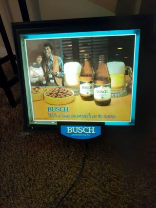 Busch Beer Lighted Sign Vintage 1981