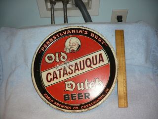 Vintage " Old Dutch Beer " Advertising Tray,  Eagle Brewery Catasauqua Pa