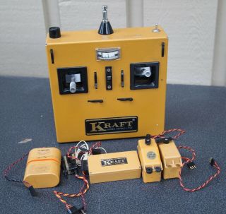 Vintage Kraft Radio Receiver And Transmitter Set
