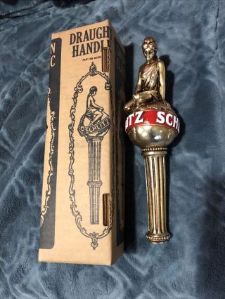 Schlitz Golden Classic Gold Lady Globe Beer Tap Handle Box