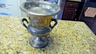 Vintage Bristol Silverplate By Poole Champagne Chiller Trophy Cup Ice Bucket
