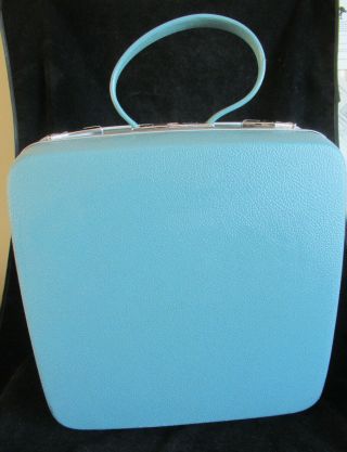 Vintage Samsonite Royal Traveller Turquoise Blue Hard - Side Case Suitcase Luggage