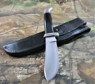 Vintage Buck 103 USA 1972 - 1986 Skinner Fixed Blade Hunting Knife W/Sheath P - 47 2