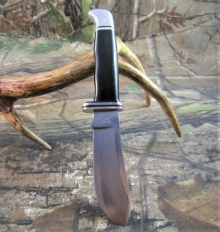 Vintage Buck 103 USA 1972 - 1986 Skinner Fixed Blade Hunting Knife W/Sheath P - 47 3
