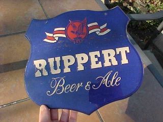 Vintage Ruppert Beer And Ale Sign