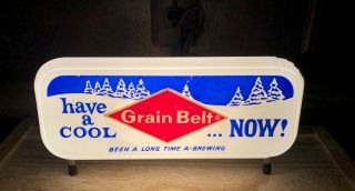 Grain Belt Beer Lighted Cash Register Sign Minneapolis Brewing Co.