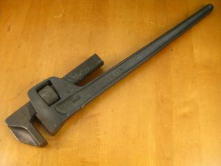 Ampco W 214 Solid Bronze 24” Pipe Wrench Non Sparking Non Magnetic Usa Vintage