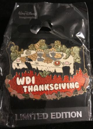 Disney Pin Haunted Mansion Le 300 Wdi Thanksgiving