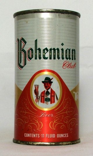 Bohemian Club Beer 11 Oz.  Flat Top Beer Can - Sokane,  Wa.