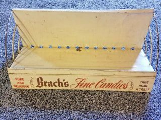 Vintage Brach’s Fine Candies Metal Shelf Store Display Rack Pre 50 