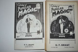 Five Vintage Magic Catalogs from U.  F.  Grant. 2