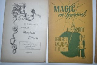 Five Vintage Magic Catalogs from U.  F.  Grant. 3