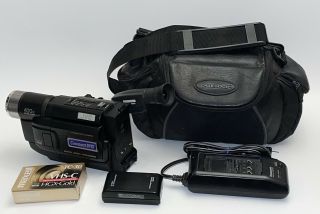 Vintage Jvc Gr - Axm230u Vhs - C Tape Camcorder Vcr Player,  Charger,  Tape,  Euc