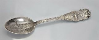 Gettysburg Pa Civil War Battle Gen George Meade Sterling Silver Souvenir Spoon