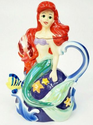 The Little Mermaid Ceramic Teapot - Ariel Disney Princess,  Flounder,  Sebastian