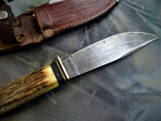 Vintage,  Othello Anton Wingen (germany) Hunting Knife With Sheath,  (circa 1968)