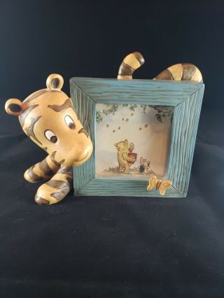 Disney Winnie The Pooh Tigger Picture Frame Sculpted 3d Figurine By Michel &co.