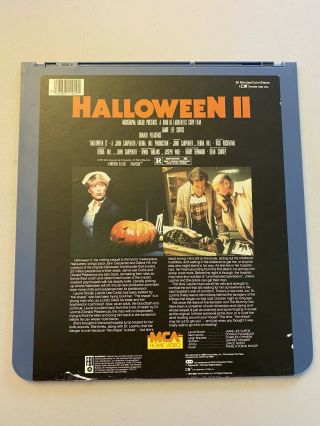 Vintage VideoDisc CED Halloween 2 II 3 III John Carpenter 1981 MCA 1983 Horror 3
