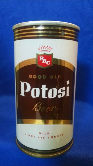 Potosi Beer 12 Fluid Ounces Pull Tab Can Wisconsin Brown