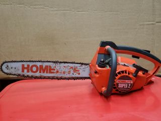 Homelite 2 Vintage Collector Chainsaw & Bar - Complete Turns Ws 248