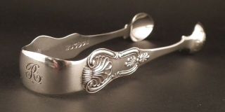 EARLY VICTORIAN SOLID SILVER SUGAR TONGS BY LISTER & SONS - NEWCASTLE 1863 2