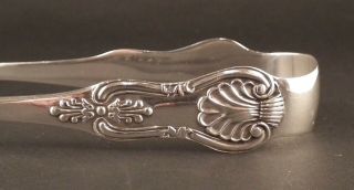 EARLY VICTORIAN SOLID SILVER SUGAR TONGS BY LISTER & SONS - NEWCASTLE 1863 3