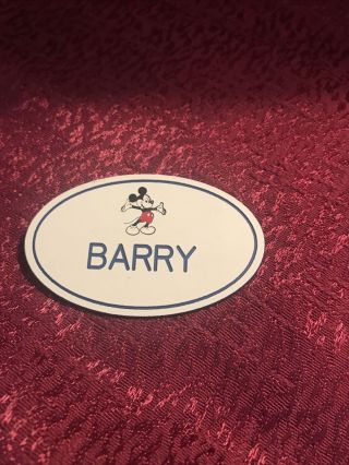 Disneyland Cast Member Name Tag Badge Pin - Barry