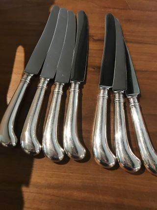 7 Pc.  Sheffield Cutlery England Pistol Grip Dinner Knives 9 1/2” - Bs Ltd