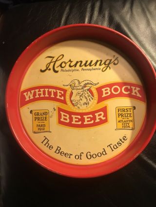 Hornung’s White Bock Beer Vintage Tray