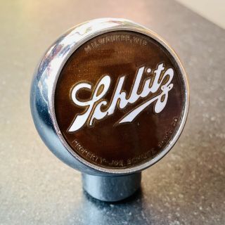 Vintage Schlitz Beer Ball Knob Tap Handle - 1930 
