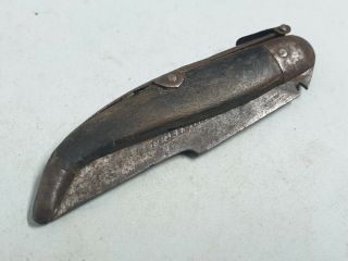 Antique Pocket Knife Toledo Spain With Horn Handle