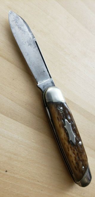 Vintage Remington Umc R593 Jigged Bone Equal End Jack Pocket Knife Usa/ For.