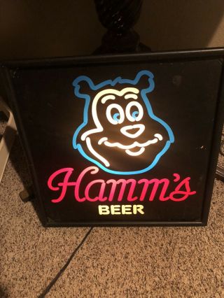 Vintage Hamm’s Beer Light Up Bear Sign.