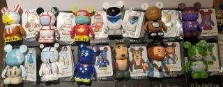 Disney Vinylmation Park 3 Series Complete Set Of 12 With Chaser,  Cards