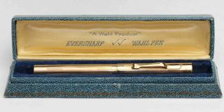 1920s Vintage Art Deco Wahl Gold Overlay Fountain Pen W/ Box