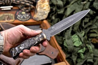 Cfk Ipak Handmade 1095 Custom Sheep Horn Dagger Pugio Dirk Hunting - Knife