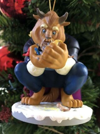 Vintage Grolier Disney Dco Beast Christmas Ornament 024907