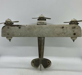Vintage 1920’s Metalcraft The Spirit Of St.  Louis Pressed Steel Tin Toy Airplane