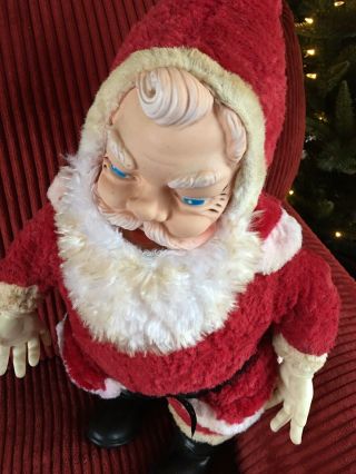 MY TOY Jumbo Santa Claus Plush Doll Stuffed Rubber Face Vintage Like Rushton 2